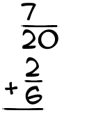 What is 7/20 + 2/6?