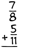 What is 7/8 + 5/11?