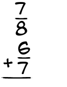 What is 7/8 + 6/7?