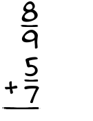 What is 8/9 + 5/7?