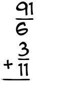 What is 91/6 + 3/11?
