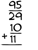 What is 95/29 + 10/11?