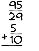 What is 95/29 + 5/10?