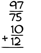 What is 97/75 + 10/12?