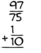 What is 97/75 + 1/10?