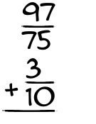 What is 97/75 + 3/10?