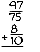 What is 97/75 + 8/10?