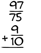 What is 97/75 + 9/10?