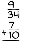 What is 9/34 + 7/10?