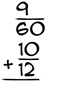 What is 9/60 + 10/12?