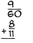 What is 9/60 + 8/11?