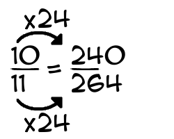 10/11 times 24