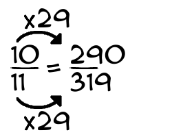 10/11 times 29