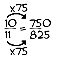 10/11 times 75