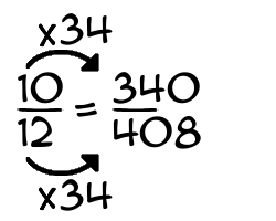 10/12 times 34