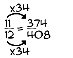 11/12 times 34