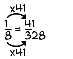 1/8 times 41