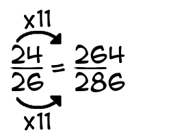 24/26 times 11