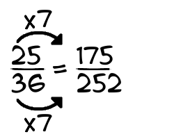 25/36 times 7