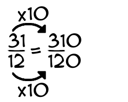 31/12 times 10