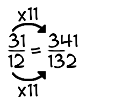31/12 times 11