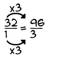 32/1 times 3