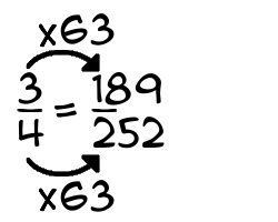 3/4 times 63