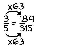 3/5 times 63