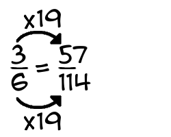 3/6 times 19
