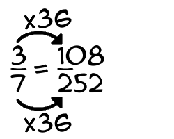 3/7 times 36