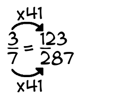 3/7 times 41