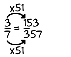 3/7 times 51