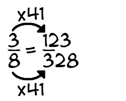 3/8 times 41