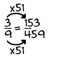 3/9 times 51