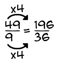 49/9 times 4