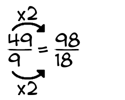 49/9 times 2