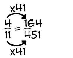 4/11 times 41
