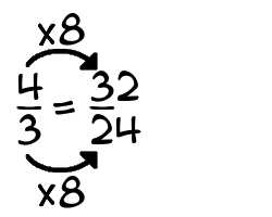 4/3 times 8