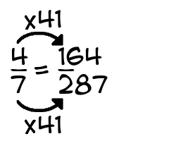 4/7 times 41