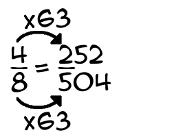 4/8 times 63