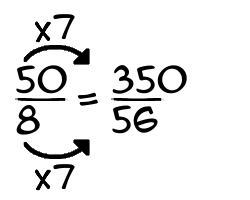 50/8 times 7