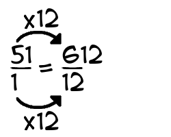 51/1 times 12