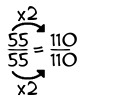 55/55 times 2