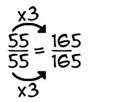 55/55 times 3