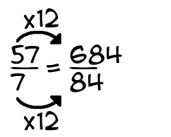 57/7 times 12