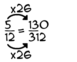 5/12 times 26