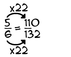 5/6 times 22