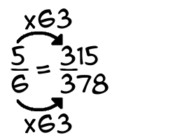 5/6 times 63