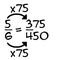 5/6 times 75