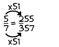 5/7 times 51